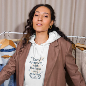 Carry Yourself unisex eco raglan hoodie