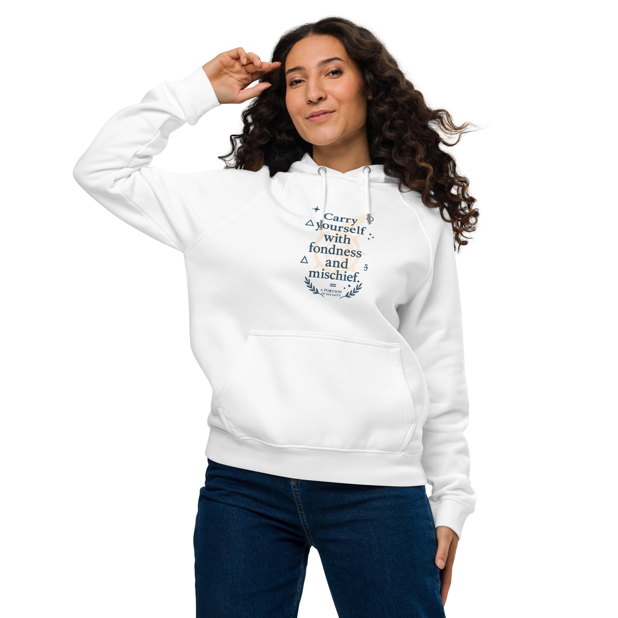 Carry Yourself unisex eco raglan hoodie - Image 2