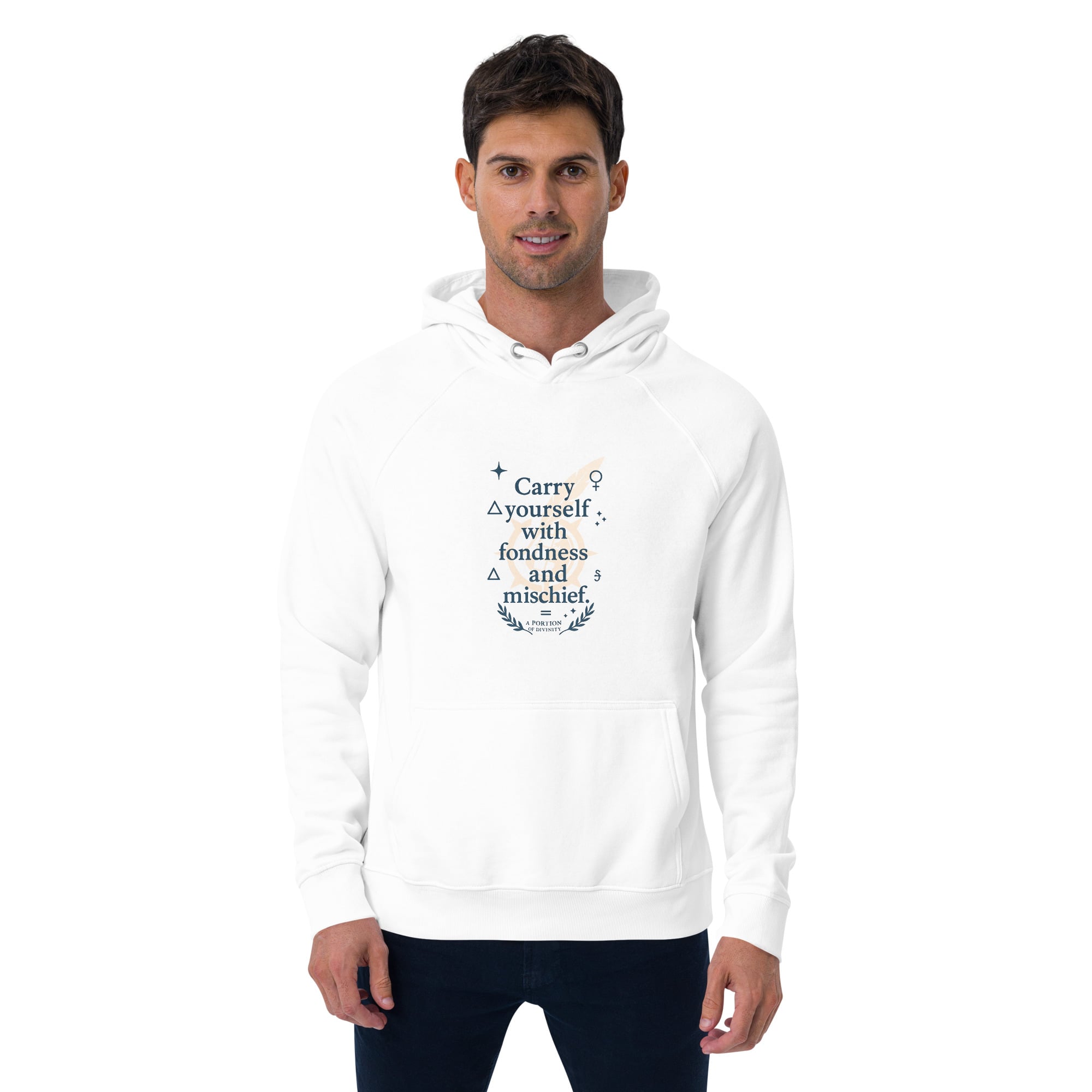 Carry Yourself unisex eco raglan hoodie - Image 3