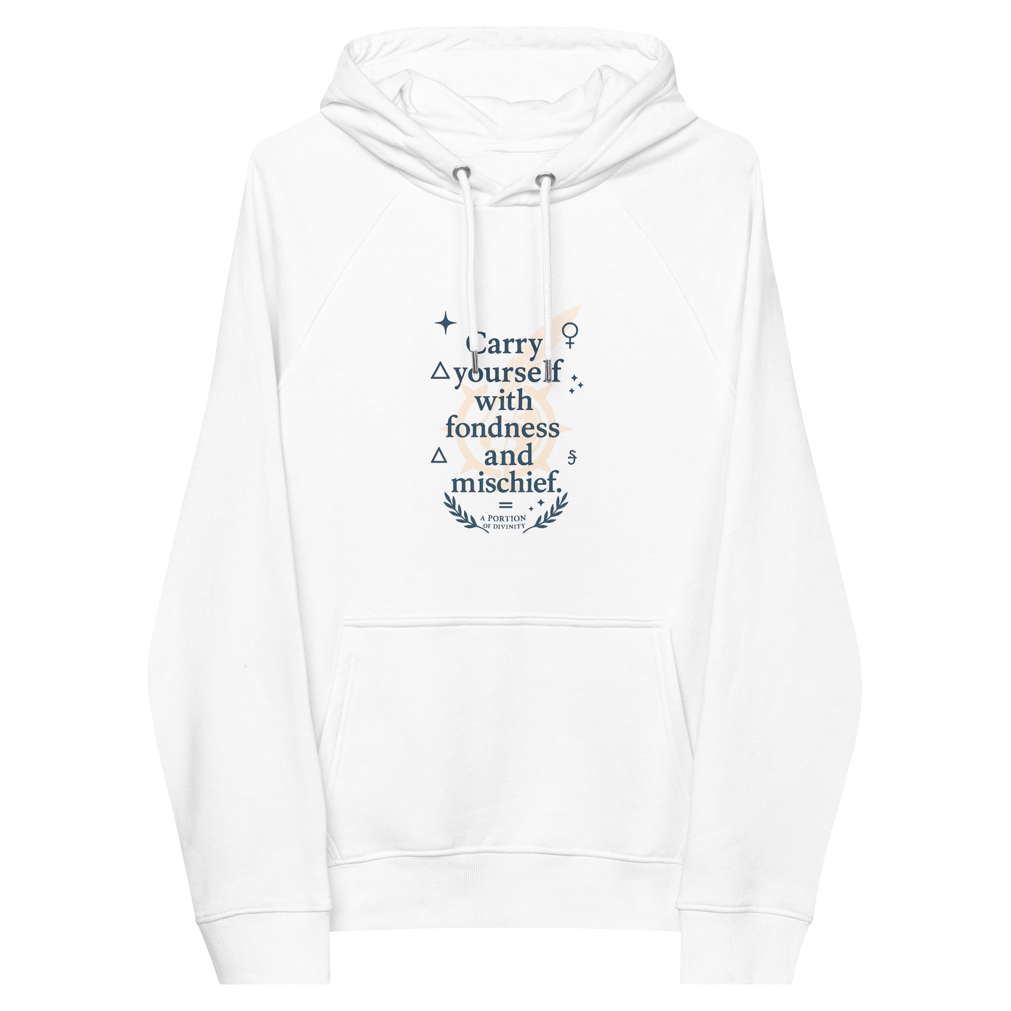Carry Yourself unisex eco raglan hoodie - Image 4